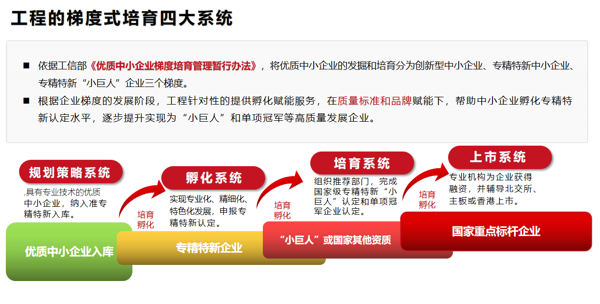 優質企業準專精特新入庫工程